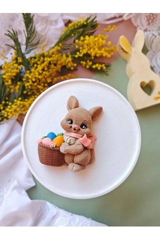 Tvoe Hobby Silikon Kalıp 2d Sepetiyle Tavşan 219042079 Diğer