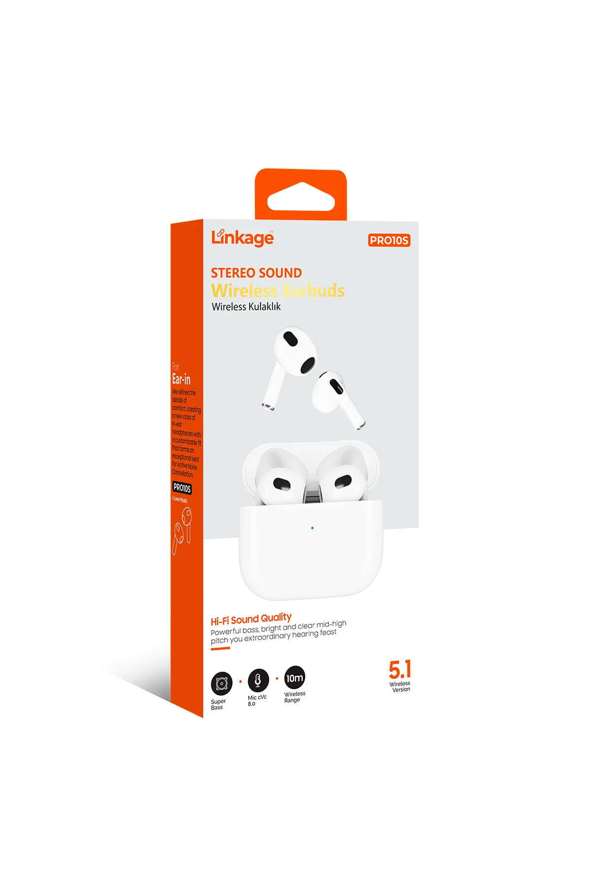 Pro10s Kablosuz Bluetooth Kulaklık Hi-fi Stereo Ses Anc Destekli Bluetooth 5.1
