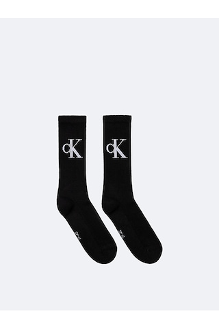 Calvın Kleın Unisex Marka Logolu Günlük Kullanıma Uygun Siyah Çorap C701228802 001