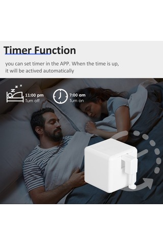 Suofeng Fingerbot Mini Akıllı Buton Kontrol Cihazı - Bluetooth İle Ev Aletlerini Uzakdan, Ses Ve Zamanlama İle Kontrol Edin - Değiştirilebilir Kollü