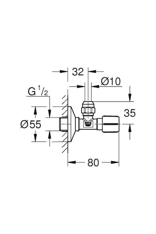 Grohe 1/2″ - 22037A00 Ara Musluk Gri