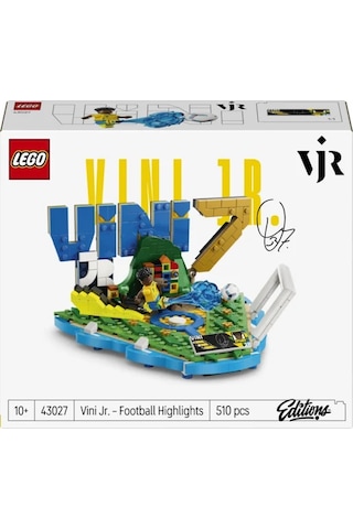 LEGO® Editions Vini Jr. – Unutulmaz Futbol Anları 43027 - 10 Yaş ve Üzeri Çocuklar için Yaratıcı Oyuncak Yapım Seti (510 Parça)