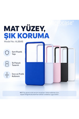 Microcase Honor Magic V6 İle Uyumlu Mat Yüzey Sert Plastik Kılıf - Al8848 Siyah