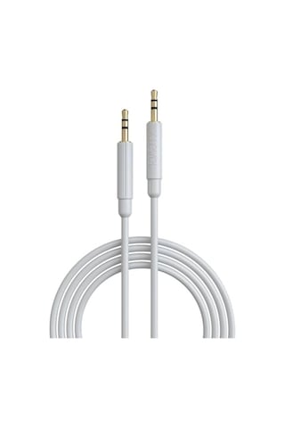 Tr X-audio 3.5 Mm Stereo Aux Ses Kablosu Beyaz - 1 Metre Uzunluğunda Beyaz