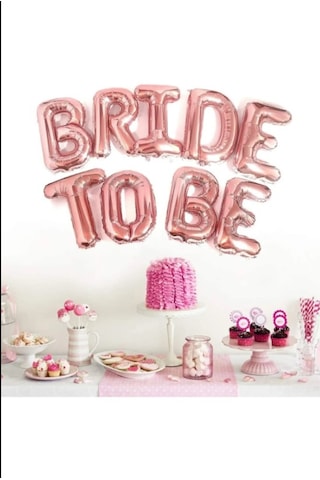 Harf Folyo Bride To Be Folyo Balon Bekarlığa Veda Balon Seti 16"