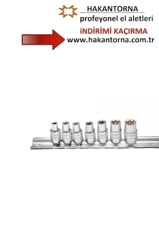 Hakantorna - Arm 7 Parça 1/4 Kısa E Diş Fare Diş Lokma Takımı Seti