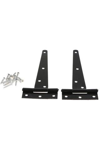 Homyl 1 Çift Ağır T Menteşe Kabine Döken Kapı Tee Siyah-6-inç