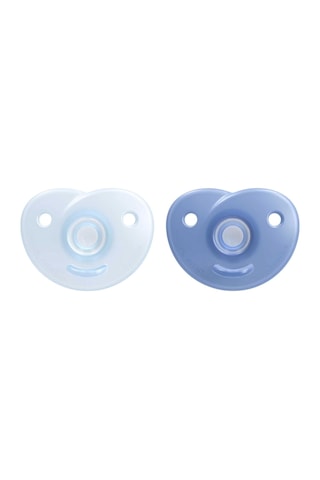 Philips Soothie Ortodontik Saklama Kutulu 2li Emzik 0-6 Ay - Erkek
