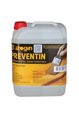 İzogin Preventin Ahşap Emprenye Ve Koruyucu Solüsyon Seffaf 5 Kg