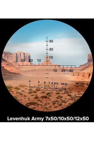 Levenhuk Army 7x50 Artıkıllı Binoküler Dürbün Yeşil