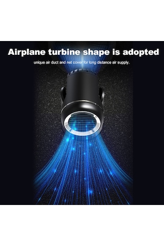 Geeroyoo 360 Dönebilen 12v Araç Isıtıcısı, Hava Temizleme, Isıtma Ve Buz Çözme Özellikli, Düşük Gürültü, Siyah