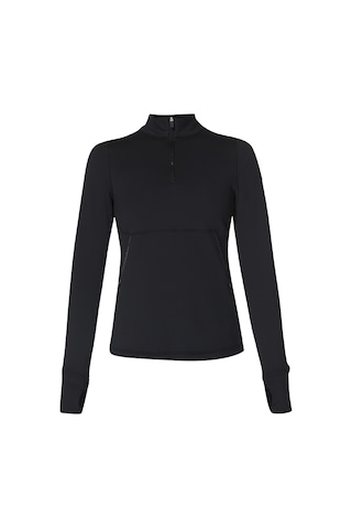 Sweaty Betty Sweaty Betty Therma Boost Running Half Zip Kadın Siyah Sweatshirt 6000 Siyah