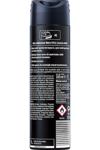 Nivea Black & White Invisible Original Erkek Sprey Deodorant 4 x 150 ML