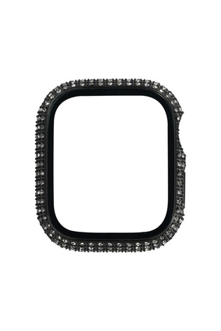 Watch 7 41mm Snel Watch Gard 24 Kenarları Taşlı Sert Pc Kasa Ve Ekran Koruyucu - Siyah