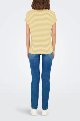 Only Bayan T Shirt 15206243 Sarı-beyaz Sarı-beyaz