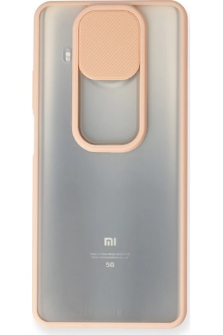 Newface - 64 - Xiaomi Mi 10t Lite Kılıf Palm Buzlu Kamera Sürgülü Silikon - Matxzngz - - Pembe