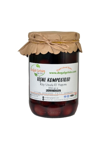 Doğal Gelsin Vişne Kompostosu - 850 gr