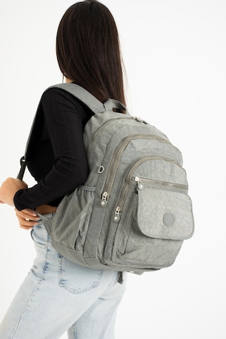 Ultra Hafif Çok Cepli Su Geçirmez Sırt Çantası Unisex Gri Model:571-2a - Gri