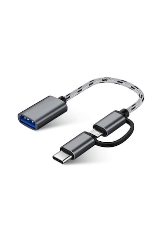 Alfais 4901 Usb 3.0 Otg To Type C Micro Usb Çevirici Adaptör