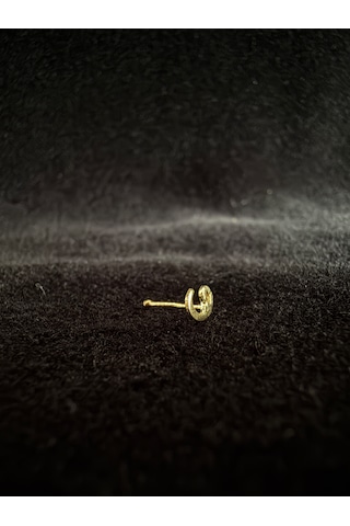 14 Ayar Altın Vav Model Hızma Burun Piercing