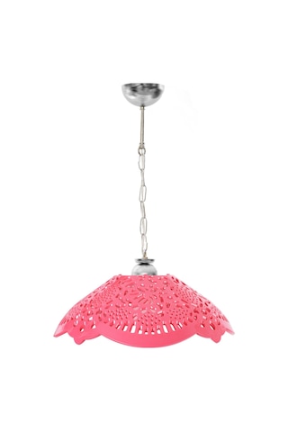 Fuşya Akrilik Avize Soft Pembe Modern Aydınlatma 35x35x12 Cm Pembe