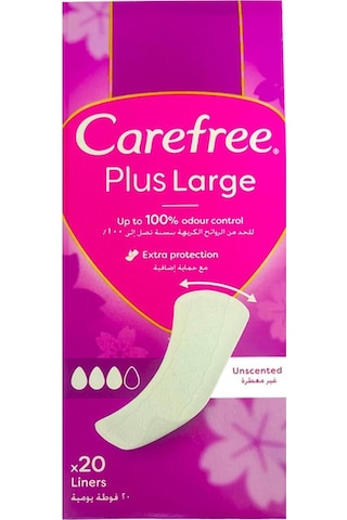 Carefree Günlük Ped Plus Large 20'li Carefree Günlük Ped Plus Large 20'li