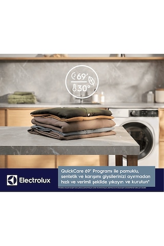 Electrolux Steamcare EW7W4492T 700 Serisi 1400 Devir 9 KG Yıkama + 5 KG Kurutmalı Çamaşır Makinesi Beyaz