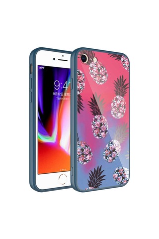 Apple Uyumlu iPhone 7 Plus Kılıf Kamera Korumalı Desenli Sert Silikon Zore Epoksi Kapak NO3