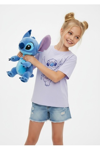 Sea Bubbles Stitch Kız Çocuk Tişört St10218 Lila