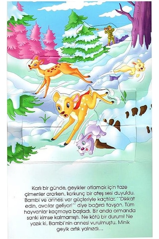 2 Yaş Mini Hareketli Kitaplar – Bambi (Yumurcak Yayınları)
