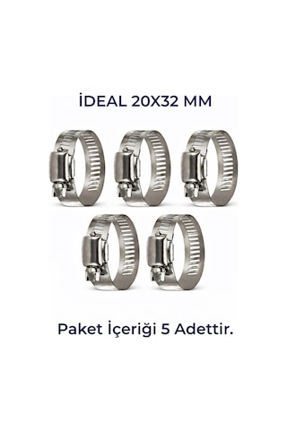 Hortum Kelepçesi 5 Adet 20x32' Lik