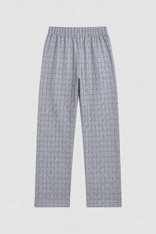 Markapia Erkek Ekose Desen %100 Pamuk Pijama Altı Mavi