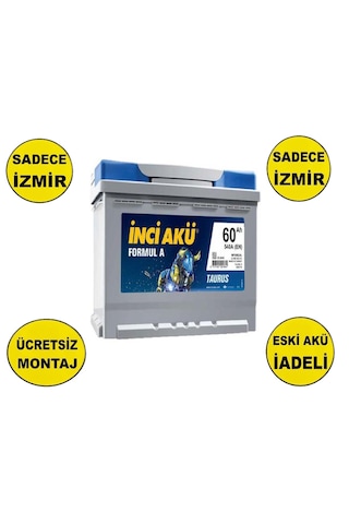 İnci Formul A Taurus 12 V 60 Ah 540 Cca Akü-yerinde Montaj