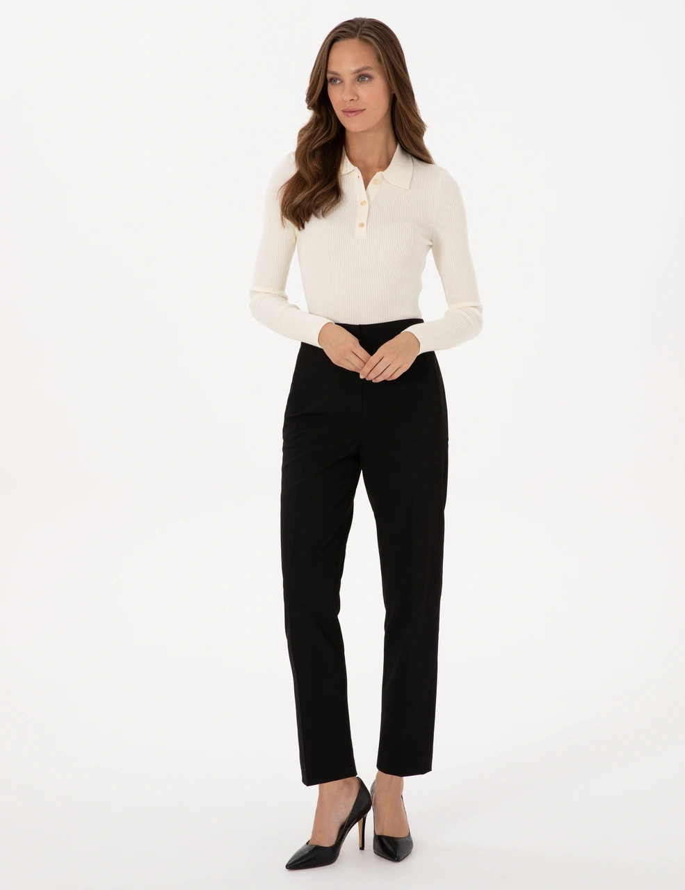 Pierre Cardin Kadın Siyah Pantolon 50318977-vr046 Siyah