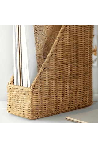 Rattan Dosyalık Naturel Meridyendukkan Dosyalama Düzenleyici Ev-ofis 25x30x10 Cm