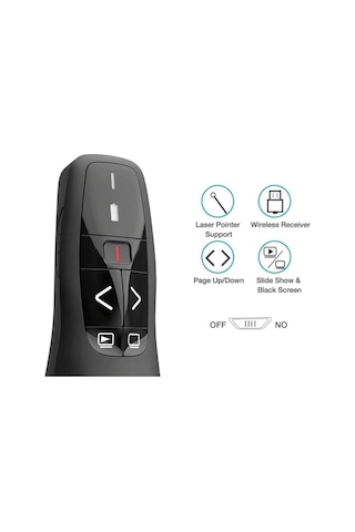 Sonex R400 LZR1 2.4GHz USB Kablosuz Lazer Uzaktan Kumanda