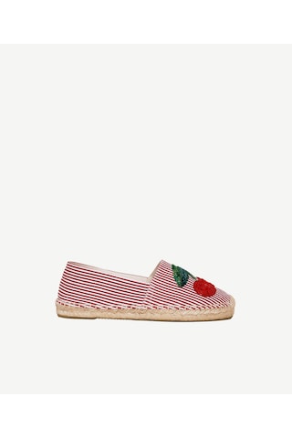 Yargıcı Boncuk İşlemeli Espadril 26ykay4032x 016 Bordo