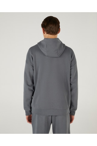 Skechers M Essential Hoodie Sweatshirt Erkek Gri Sweatshirt S242110-003 Antrasit