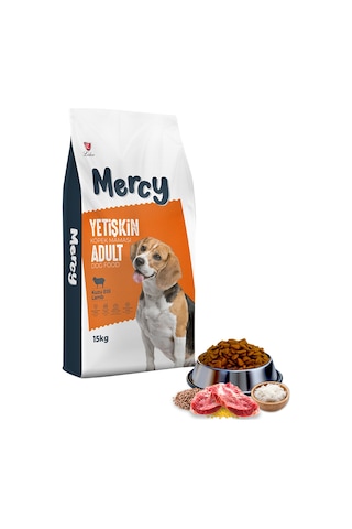 Mercy Kuzu Etli Yetişkin Köpek Maması 15 KG