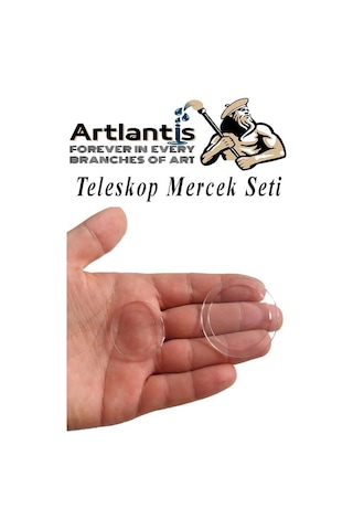 Teleskop Mercek Seti 1 Paket Okullar İçin Teleskop Yapımı İçin Plastik Mercek Basit Deney
