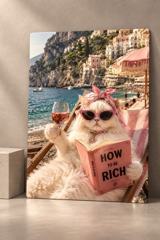 Dekoratif Metal Tablo How To Be Rich Modern Duvar Dekorasyonu Çok Renkli