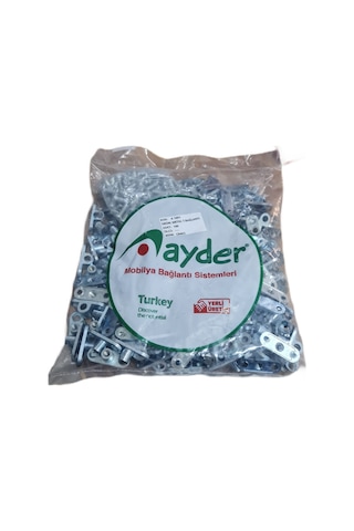 Metal T Çektirme Ayder Çinko Dayanıklı Ve Estetik Çözüm 100 Adet Gümüş