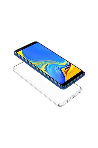 Samsung Uyumlu Galaxy A7 2018 Kılıf Zore Nitro Anti Shock Silikon Renksiz