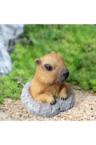 Pazly Veranda Sıçanı Saksısı Homyl Heykeli Bahçe Dekoru Dağ Çiçek