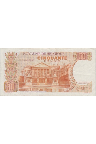 Belçika 50 Frank 1966 Çok Çok Temiz.