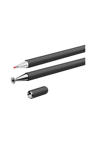 Samsung Galaxy Tab A9+ Plus X210 İle Uyumlu Çift Uçlu Hassas Dokunmatik Stylus Kalem Gecikmesiz Siyah