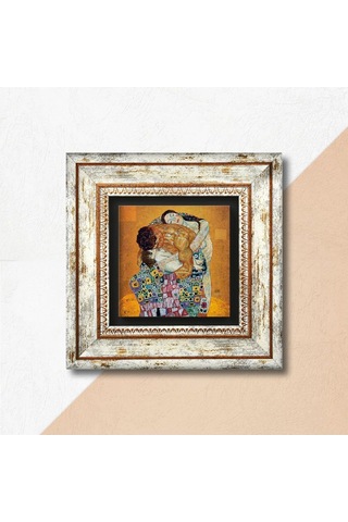 Lexroo Gustav Klimt Aile Kucaklama Taş Duvar Tablosu - Çerçeveli Diğer