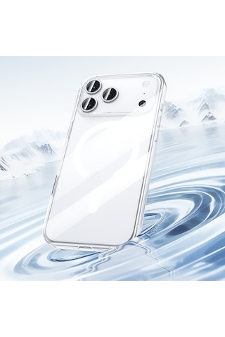 Apple Uyumlu iPhone 17 Kılıf M-safe Şarj Özellikli Benks Crystal Serisi Sert Pc Şeffaf Kapak