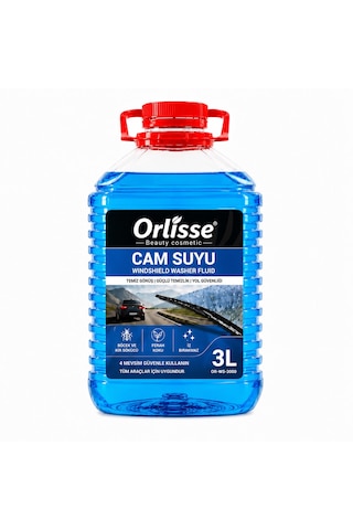 Orlisse Beauty Cosmetic Cam Suyu 3 Lt Mavi-böcek Ve Kir Sökücü Etkili Formül