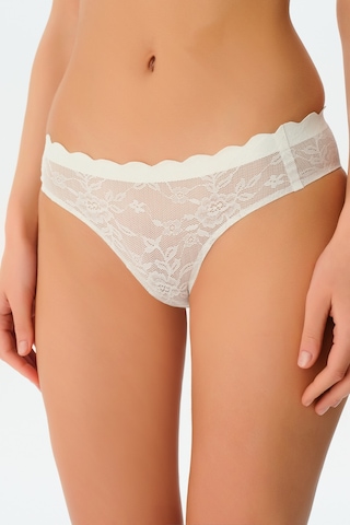 Suwen Invisible Soft Dantelli Slip Külot Sw5987036 Ekru